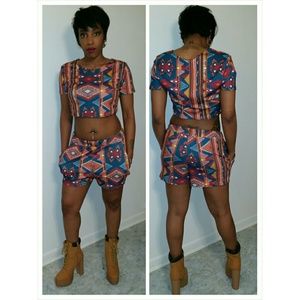Tribal short set