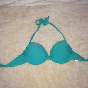 Aqua Green/Blue Target Bathing Suit Top