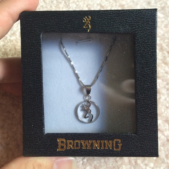 Browning silver plated necklace