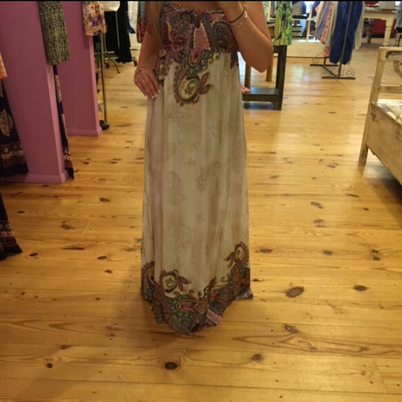 En Creme Printed Maxi