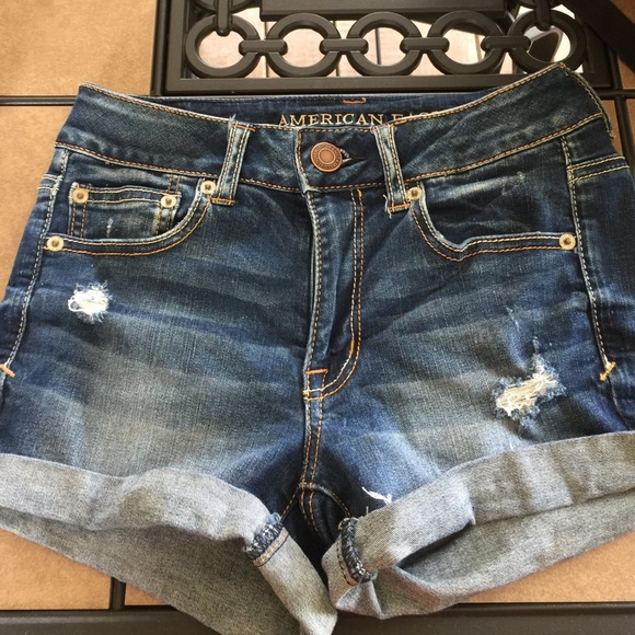 American Eagle high-waisted jean shorts