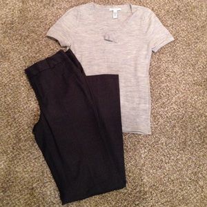 banana republic sweater and dress pants!!