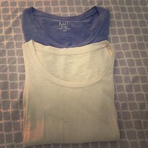 Two J. Crew Artist T's