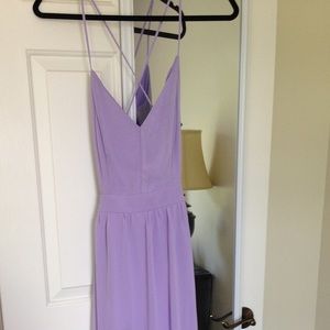Backless lilac maxi dress