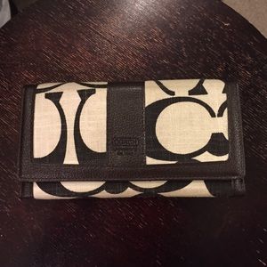 Authentic brown coach wallet