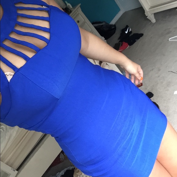 Windsor cage bandage dress