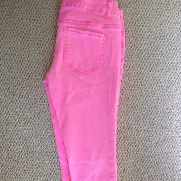 Neon pink Mossimo skinny jeans