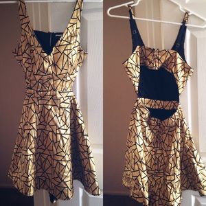 Gold Metallic Dress