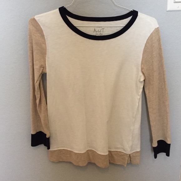Color block J crew top