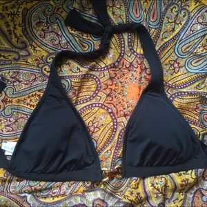 J. Crew black bikini top NWT