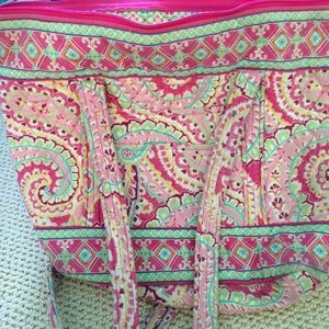 Vera Bradley pink pattern small tote bag