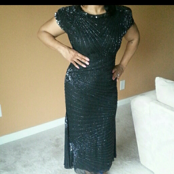 MORE PICS! VINTAGE Oleg Cassini Ball / Prom Dress