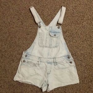 A&F Light denim overalls