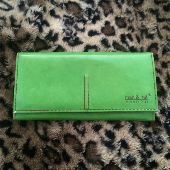 Lime green wallet