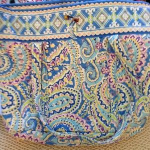 Blue/purple/yellow pattern Vera Bradley tote bag!