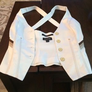 Bebe luxe vest suit
