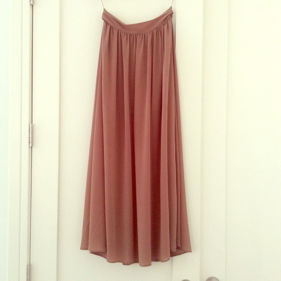 Sheer maxi skirt