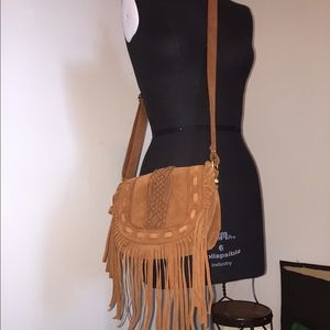 Brown Fringe Purse