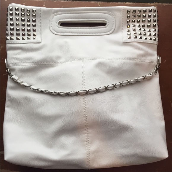 💥Stud white purse