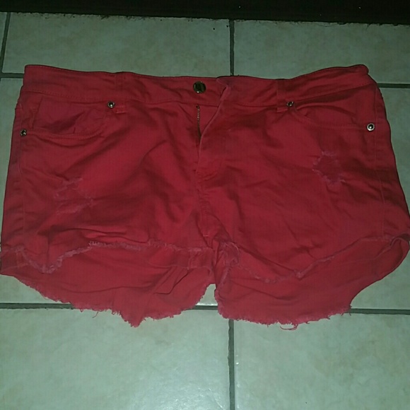 Red shorts