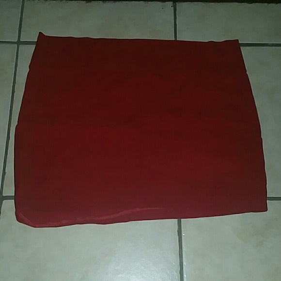 Red skirt