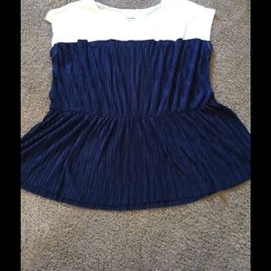 Navy blue Peplum