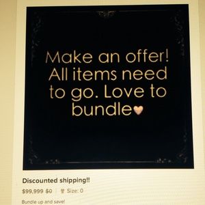 Discounted shipping!!! Discounted Bundles!!!