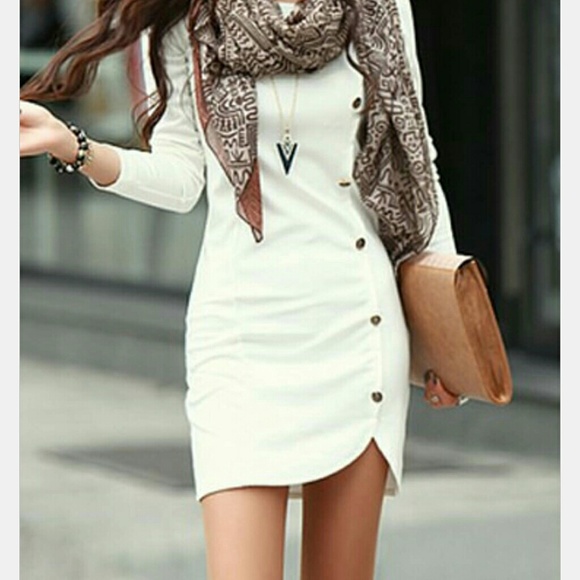 White button dress
