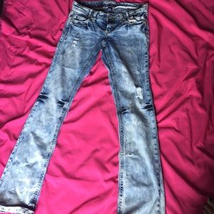 Acid washed jeans