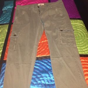 Navy green cargo skinny jeans