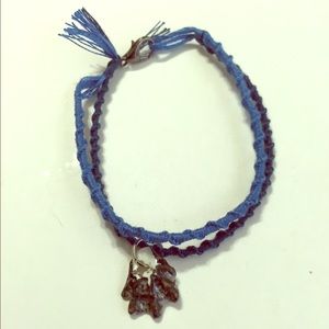 Double Strand Braided Seashell Bracelet