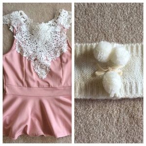 Peplum and headband bundle