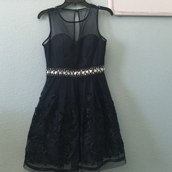 Windsor Dresses Windsor Navy Blue Party Dress Poshmark