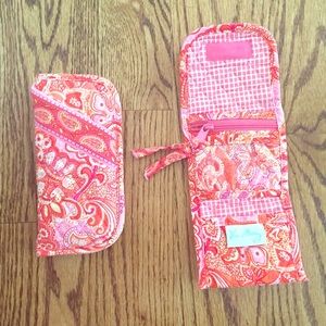 Vera Bradley wallet and eye glass case