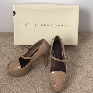 Nude Mary Jane Heels