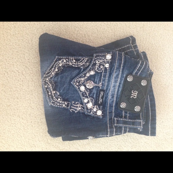 Miss Me boot cut dark wash jeans