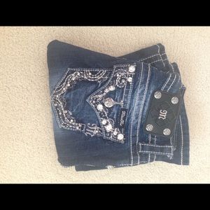 Miss Me boot cut dark wash jeans