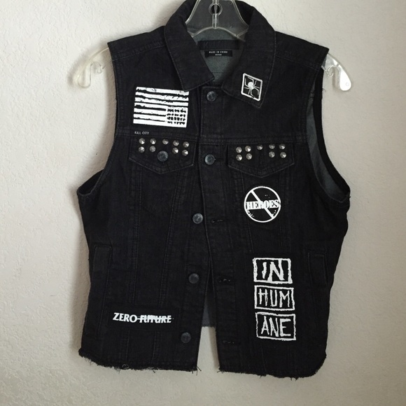 kill city denim vest
