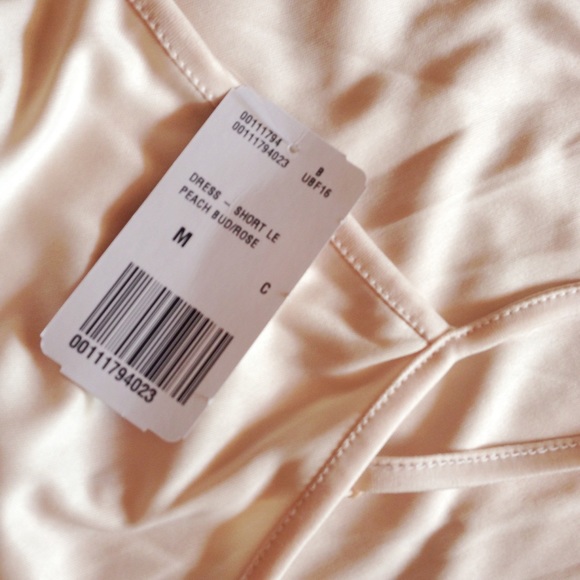 F21 cream organic backless dress M main image 1