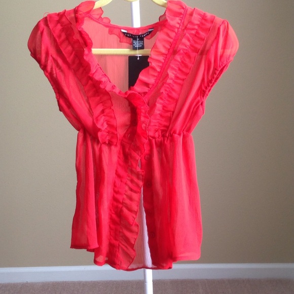 Fun Red Sheer