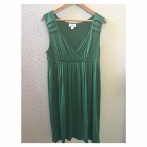 Ann Taylor LOFT green maxi dress