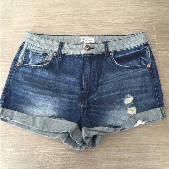Forever 22 Premium High Rise Denim Shorts
