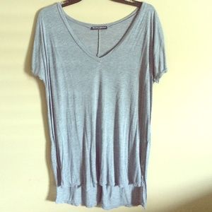 Brandy Melville gray, slouchy long vneck
