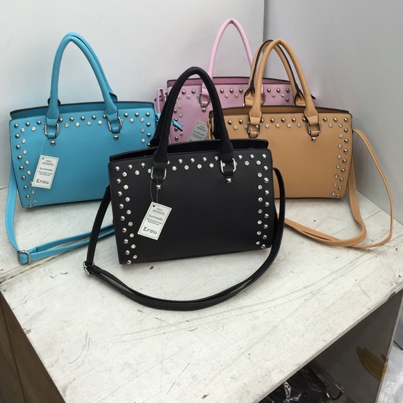 Faux saffiano leather small bag