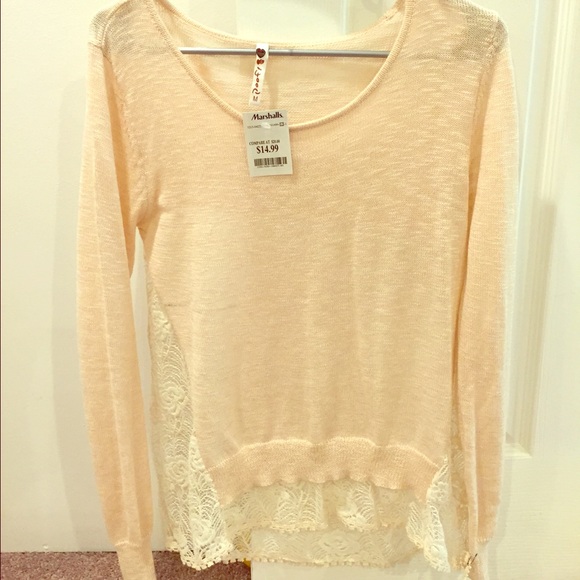 Cream lace sweater
