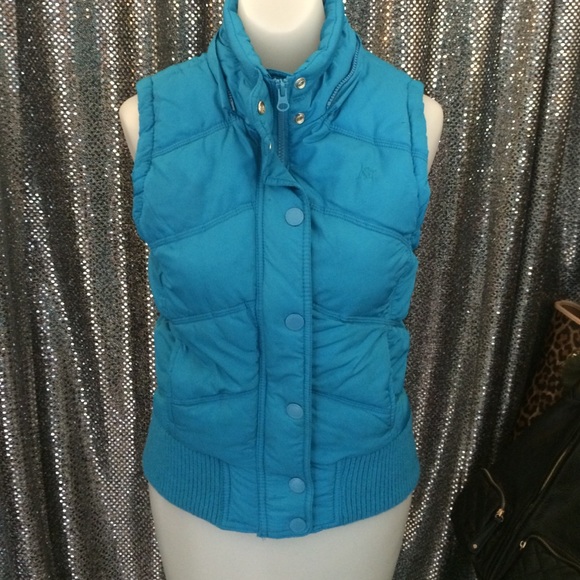 Aeropostale turquoise vest