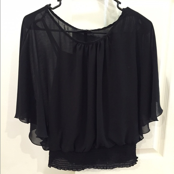 Dressy black top NWOT