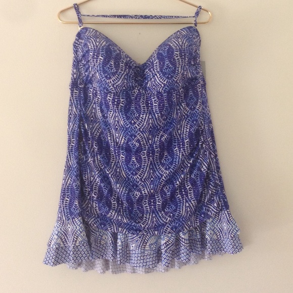 NWT Blue One Piece Bathing Suit
