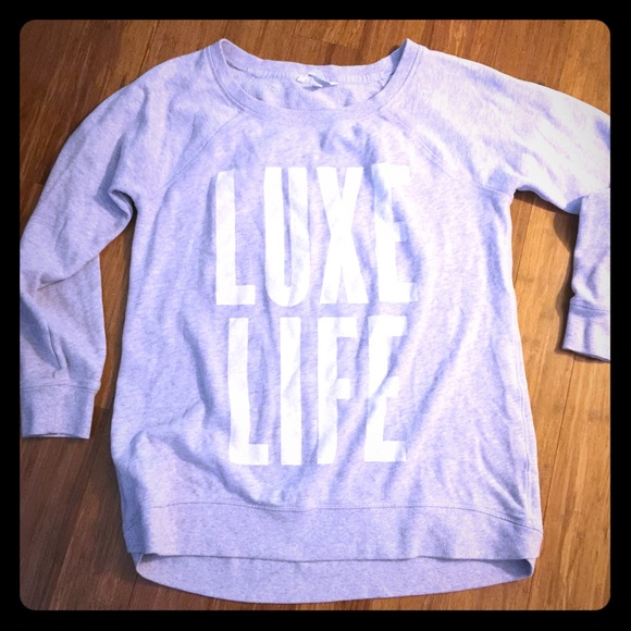 Victoria Secret Raglan Tunic Sweatshirt Large