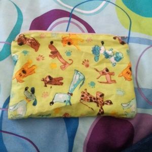 Cute little dog print pouch!